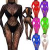 Women's Sexy Fishnet Bodysuit Mesh See-through Lingerie Babydoll Nightgown Fishnet Bodystocking Nightwear