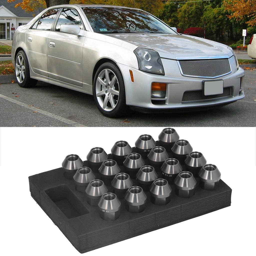 M12x1.5 Lug Nuts with Socket Adapter Aluminum Alloy 42mm   19Hex for JDM Racing   Replacement for  