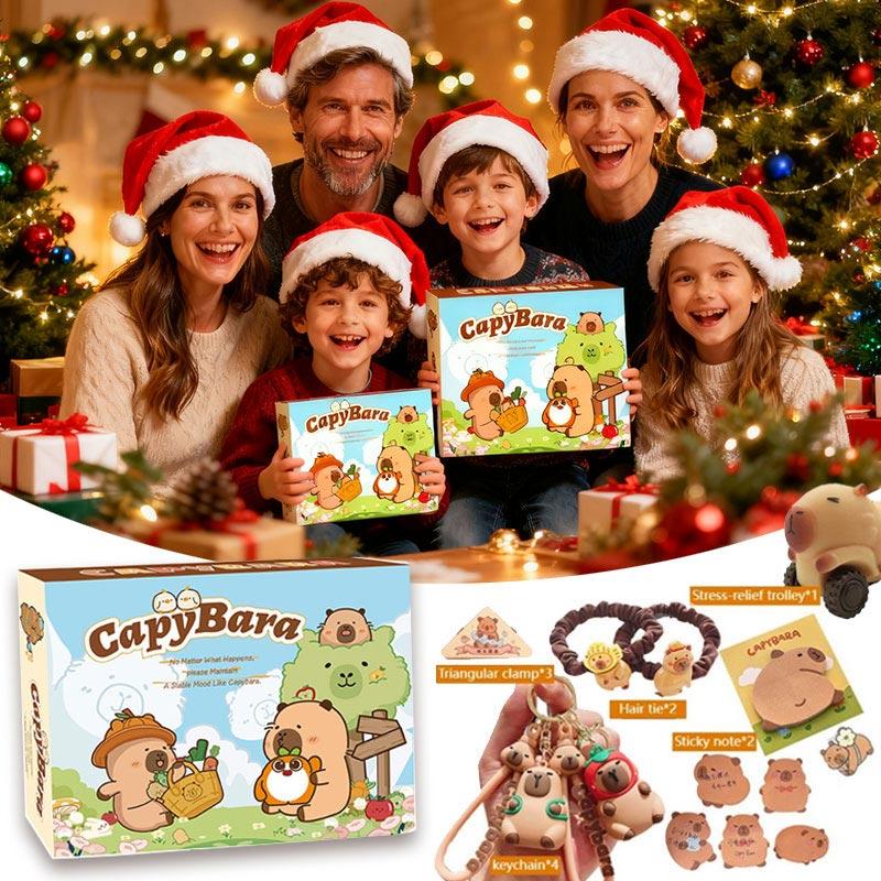 Капибара Адвент-календарь Подарочные Блайнд-боксы для детей Рождественские украшения Новогодние украшения Новогодний декор Брелок