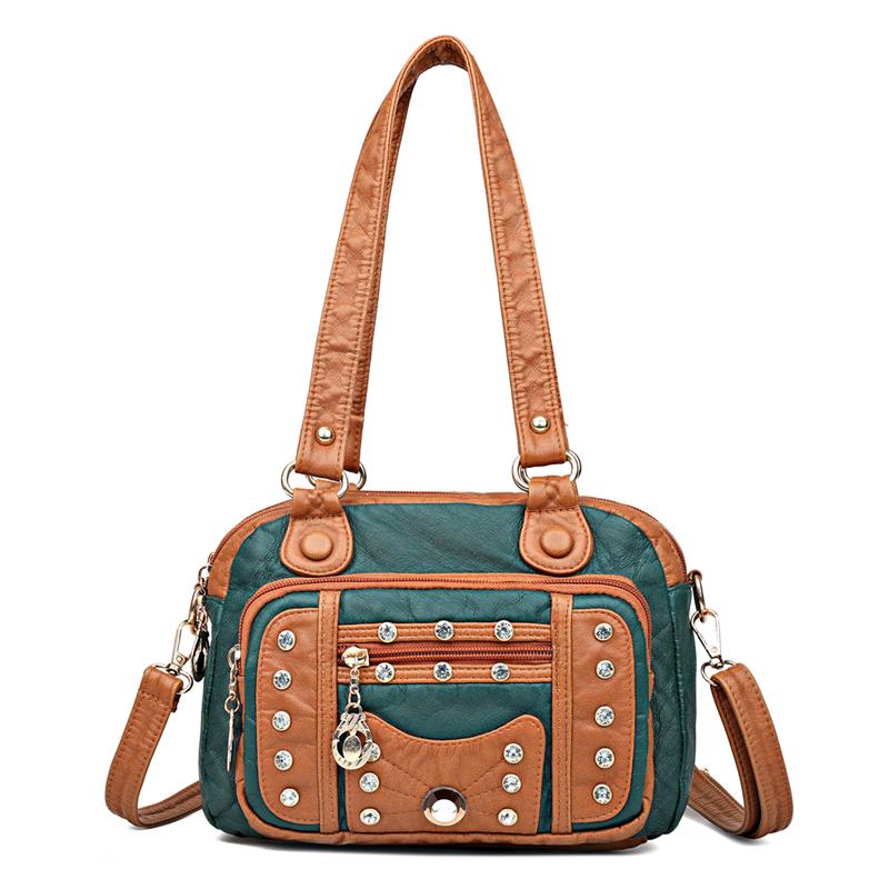 Высококачественные мягкие кожаные женские сумки с несколькими карманами, роскошные маленькие женские сумки-мессенджеры через плечо