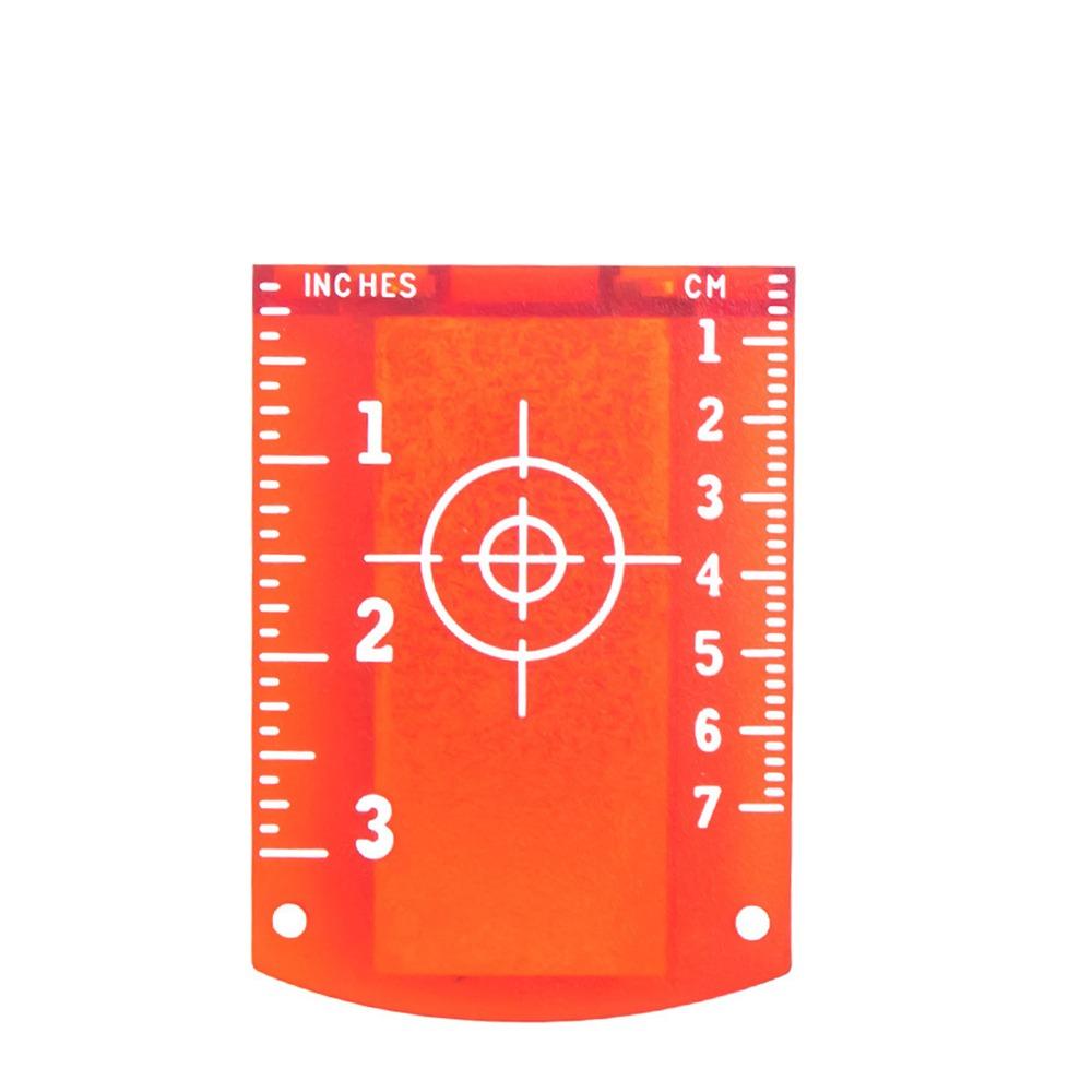 2Pcs Red/Green Line Beam Distance Plate Double Scale Magnetic Target Plate  For Line Lasers