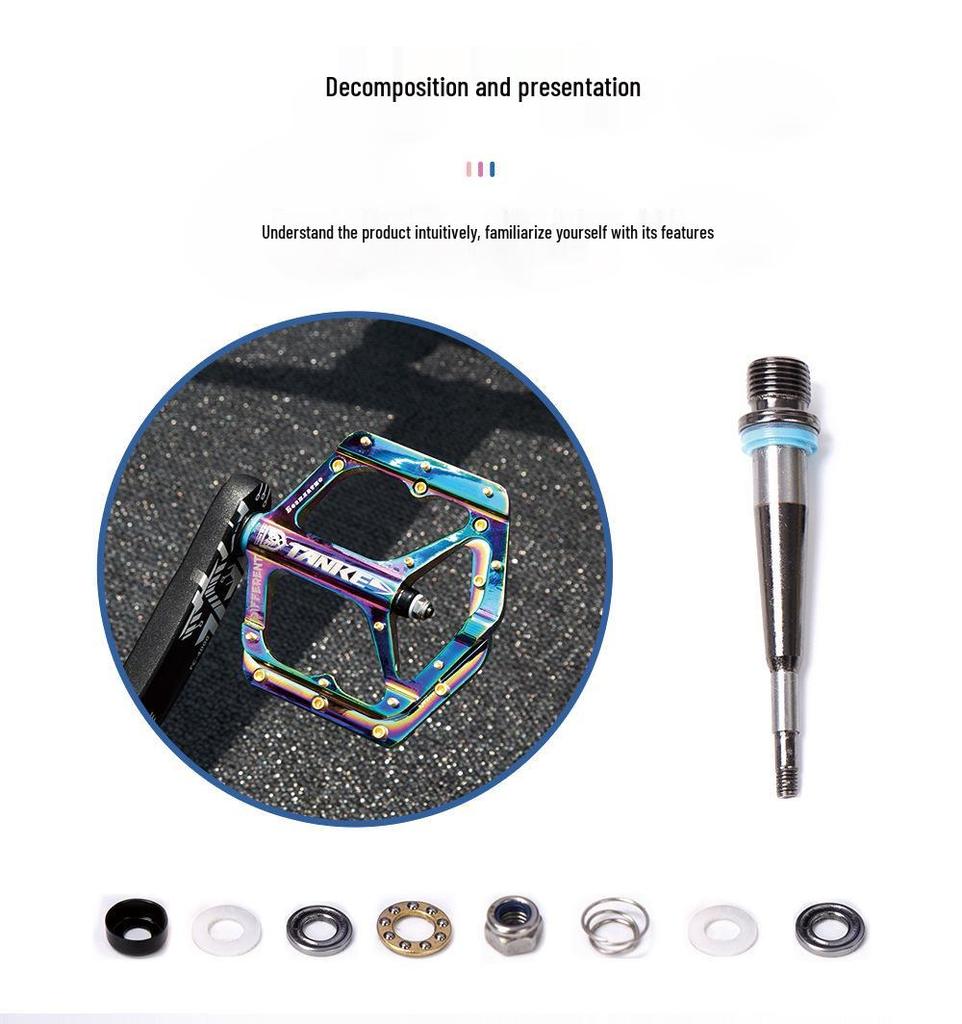 CNC Aluminum Mountain Bike Pedals – Colorful, Durable Off-Road Accessories