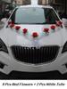 Artificial Flower Wedding Car Mirror Decoration Flowers Fabric Flowers Wedding Supplies Bridal Party Decor