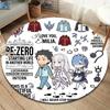 Re Zero Круглый ковер Ковер для гостиной спальни дивана игровой комнаты Декор Нескользящий коврик для пола