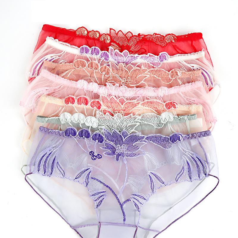 Panties for Woman Underwear Sexy Lace Breathable Soft Lingerie Female Briefs Panty Sexy Transparent Women's Underpants