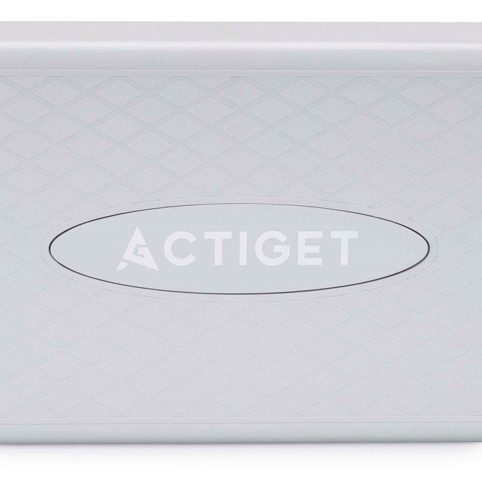 Stepper d'exercice - SPRINGOS - ACTIGET - Réglable - 3 niveaux de hauteur - Rose-gris