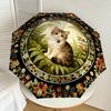 1PC cat, floral Umbrella-8-Rib Reinforced, Automatic Open, Lightweight & Durable, Cute Fashion Accessory for Outdoor-K1255