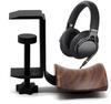 New FTBOL Headphone Headphone Wooden Headphone Hanger Drilling Wall Luxury PC Game Load Capacity Storage Space Saving Pad Included Damage the [Popular
