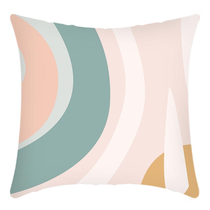 Новый Художественный Абстрактный Принт Простой Геометрический Принт Комбинация Наволочка для Подушки Дома Диван Чехол для Подушки