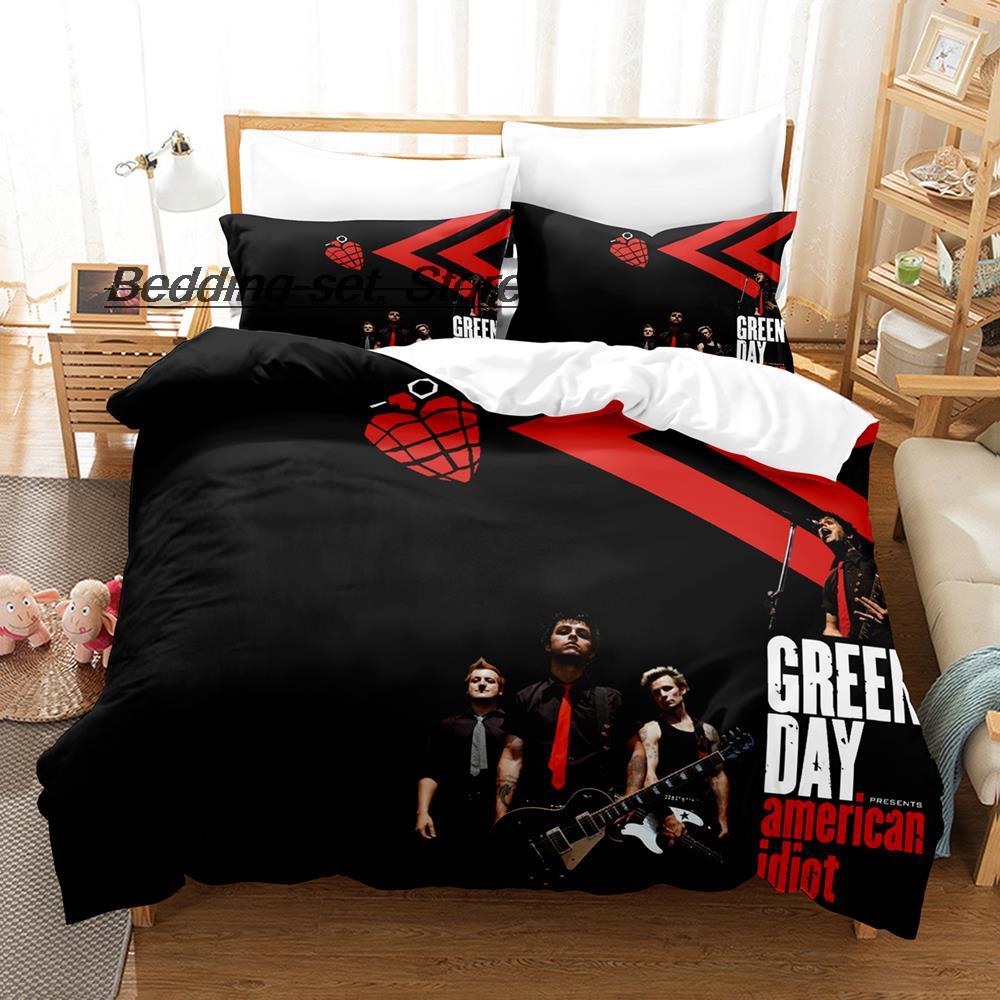Green Day ' American Idiot Bedding Set Single Twin Full Queen King Size Bed Set Aldult Kid Bedroom Duvetcover Sets Bed Sheet Set