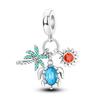 925 Sterling Silver Charms Beads Animal Hugging Pendant Dangle Fit Necklace Bracelet Gift Women Party 