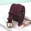 Pin Buckle Suede Leather Belt Versatile Wide Waistband Women Waist Belt  Coat Skirt Decoration