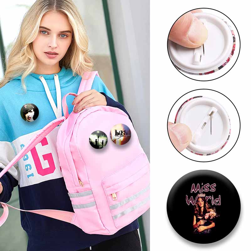 Retro Rock Band Coin Badges Music Album Punk Brooch Fan Collection Jewelry Gifts Clothing Bag Decor Accessories Lapel Pins Gifts