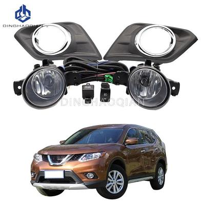 1 комплект противотуманных фар и фар для Nissan Rogue X-Trail 2014 2015 2016 Противотуманные фары Комплект автомобильных противотуманных фар с проводкой, лампочками и переключателем