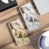 Роскошные листья гинкго для Samsung Galaxy S20 FE S21 S22 S23 Plus S24 Ultra 25Ultra S21+ S9+ S22Plus Золотой стеклянный чехол для телефона
