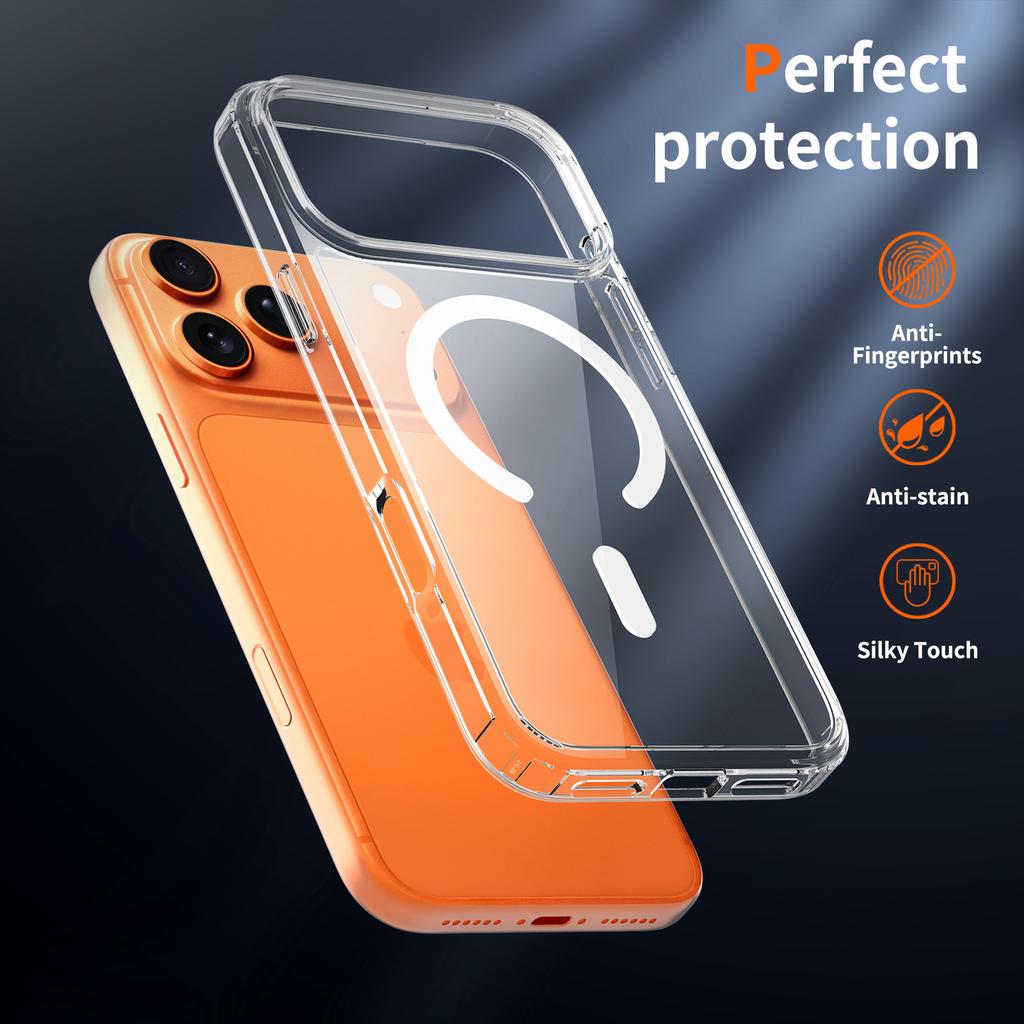 Transparent Phone Case For For Iphone 17 Pro Max Air 16E 16 E 1 Plus 14 13 Mini 12 11 X XS Mag Safe Phone Cover Accessories