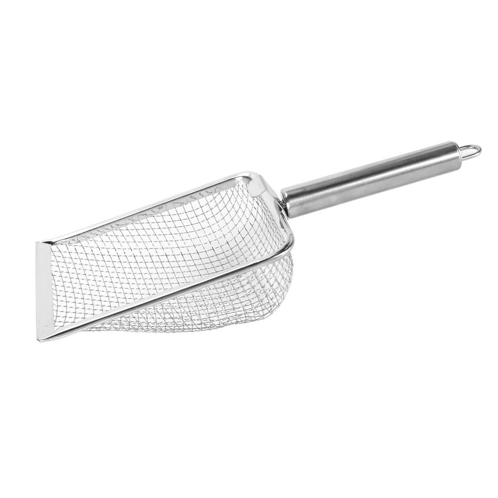 Cat Litter Scoop Rustproof Stainless Steel Cat Litter Shovel Hanging Easy To Clean Litter Box Scoop with Hook for