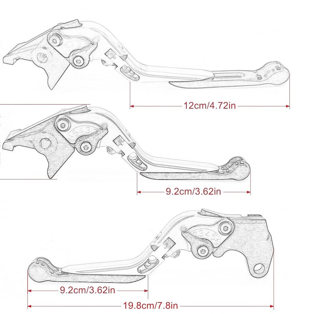 VORILES For Suzuki GSX250R GSX250R 2018 2019 2020 Motorcycle CNC Brake Lever Adjustable Folding