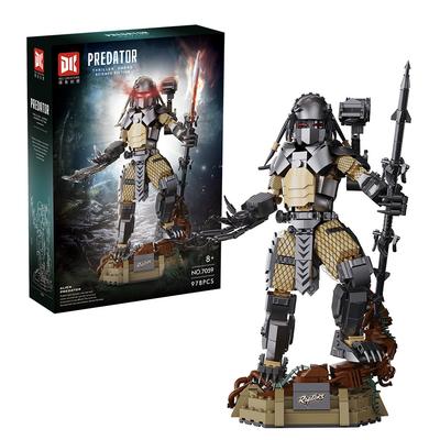 Хищник MOC Строительные блоки Классика Фильм Чужой DIY Мини-кирпичи Фигурка 978 шт. Игрушки для сборки Для ребенка Подарки на день рождения