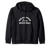 Толстовка с капюшоном Real Men Love Bocce Ball на молнии