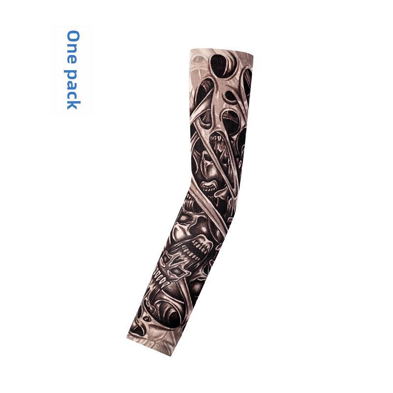 Унисекс бесшовный цветочный тату рукав на руку: Защита от солнца при езде на велосипеде и вождении