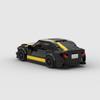 M Dark Night Racing Car Building Block, 8 Grid Speed Series High Power Vehicle Model
