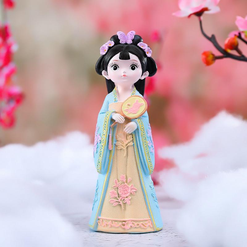 Креативный держатель для телефона в стиле династии Тан: Изысканный орнамент из смолы