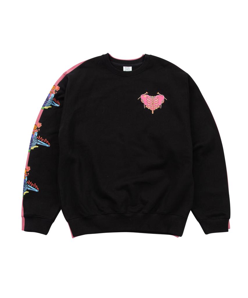 THEVINYLHOUSE Fall In Love Sweatshirts Black (Vh2Dfum445A)