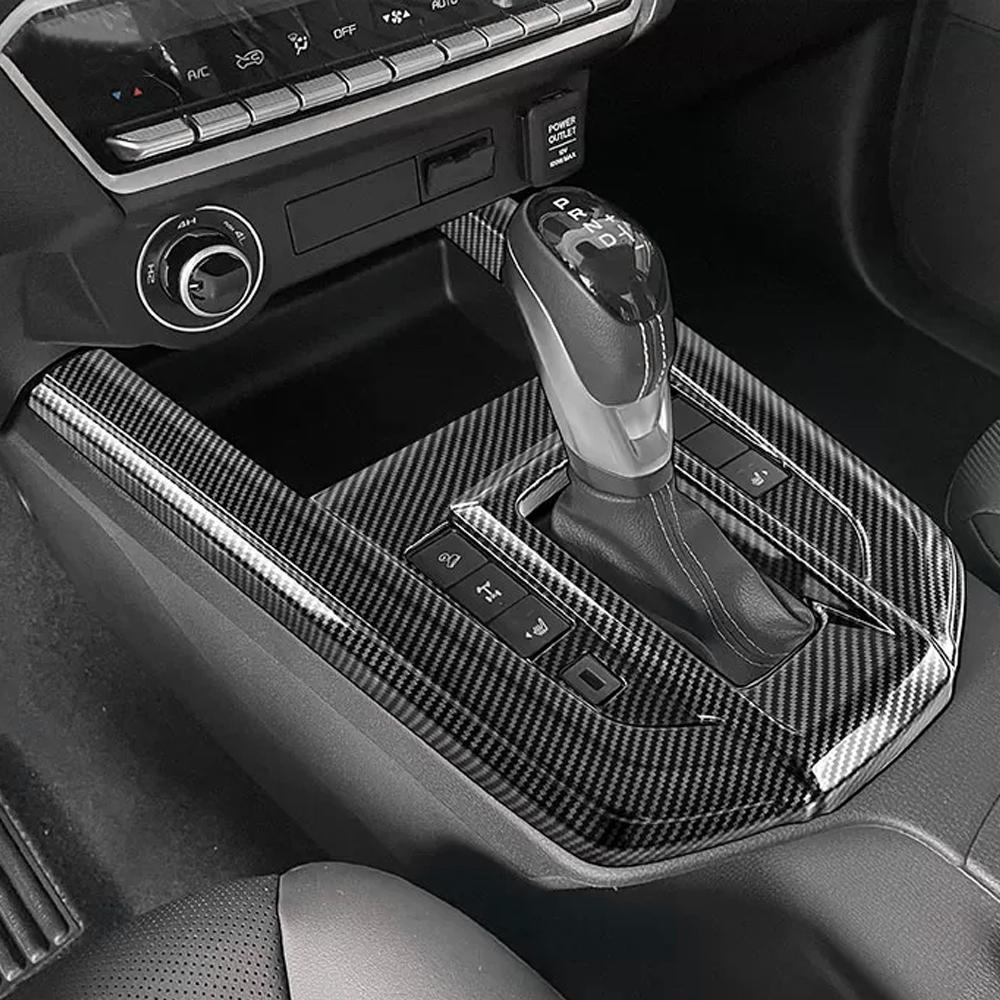 Car Gear Shift Panel Cover for Isuzu D-Max Dmax 2021 2022 2023 2024 LHD Center Console Trim Decoration Sticker Accessories
