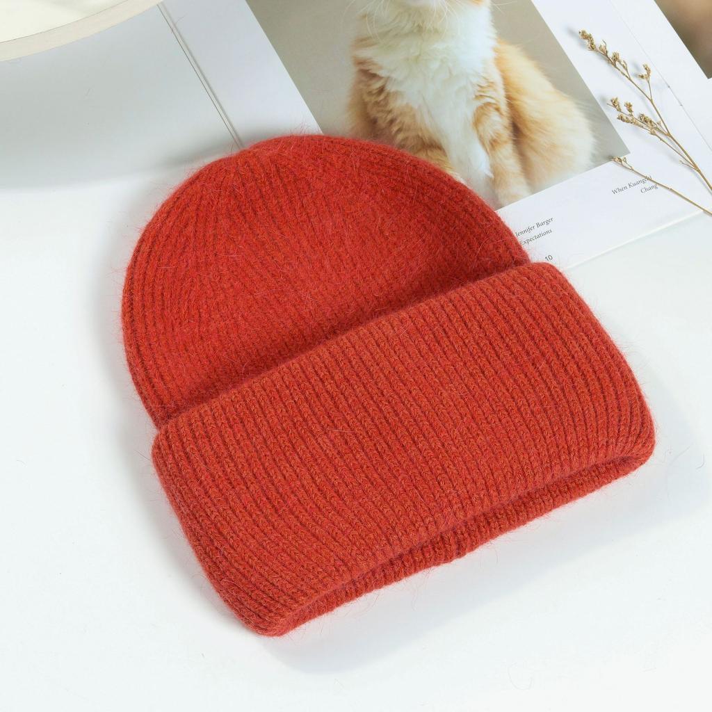 Winter Hat Korean Rabbit Hair Pullover Hat Women Fashion Knitted Hat All Match Warm Knitted Hats
