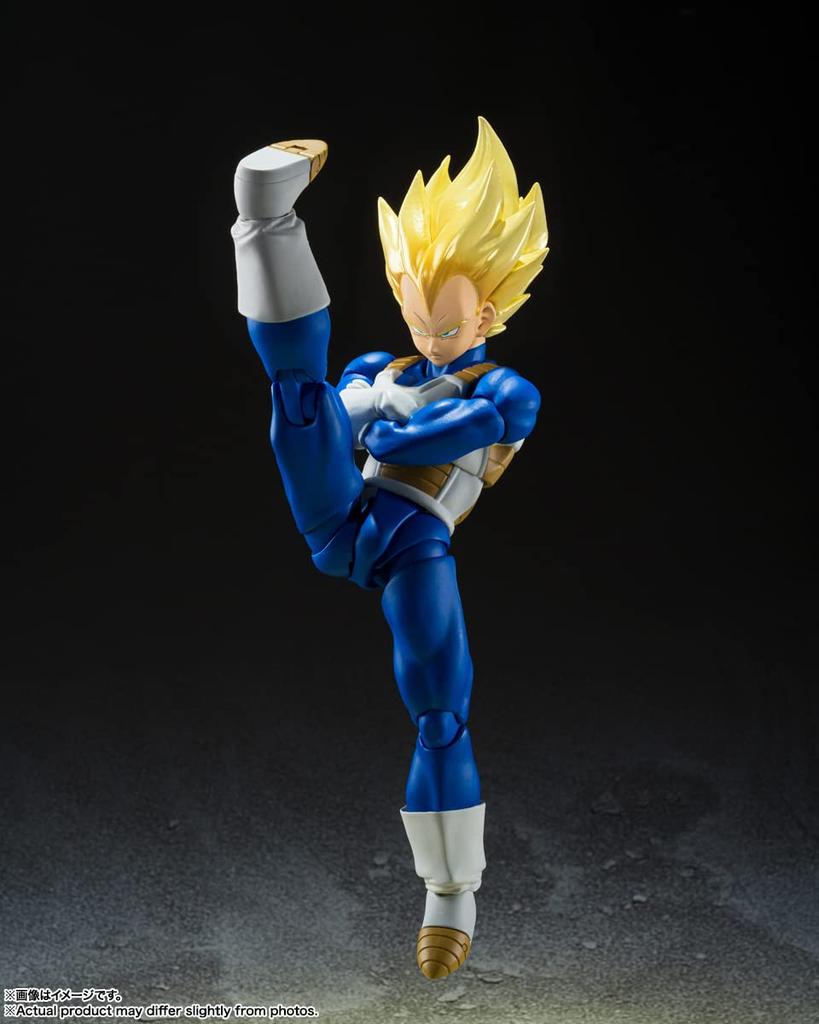 TAMASHII NATIONS Dragon Ball Z Super Saiyan Vegeta Super Saiyan 135mm PVC ABS Painted Action Figure S.H.Figuarts -Awakening Blood- Approx. &