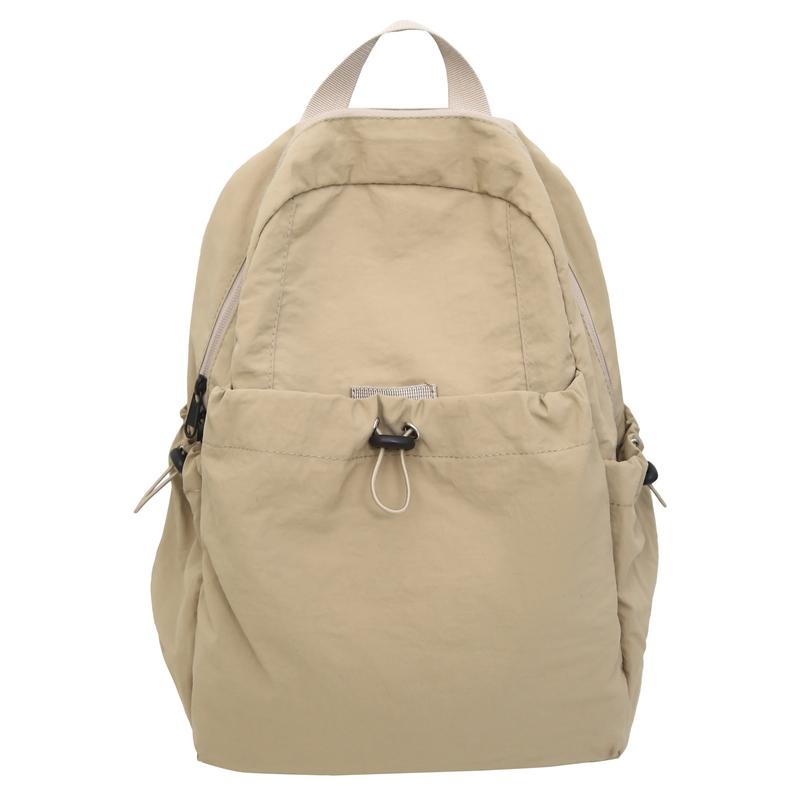 Однотонный плиссированный рюкзак для мужчин, легкий дорожный рюкзак, женская школьная сумка