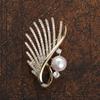 Blucome New Fashion Quality Copper Brooch Wing Shape Corsage Suit Scarf Pin for Women