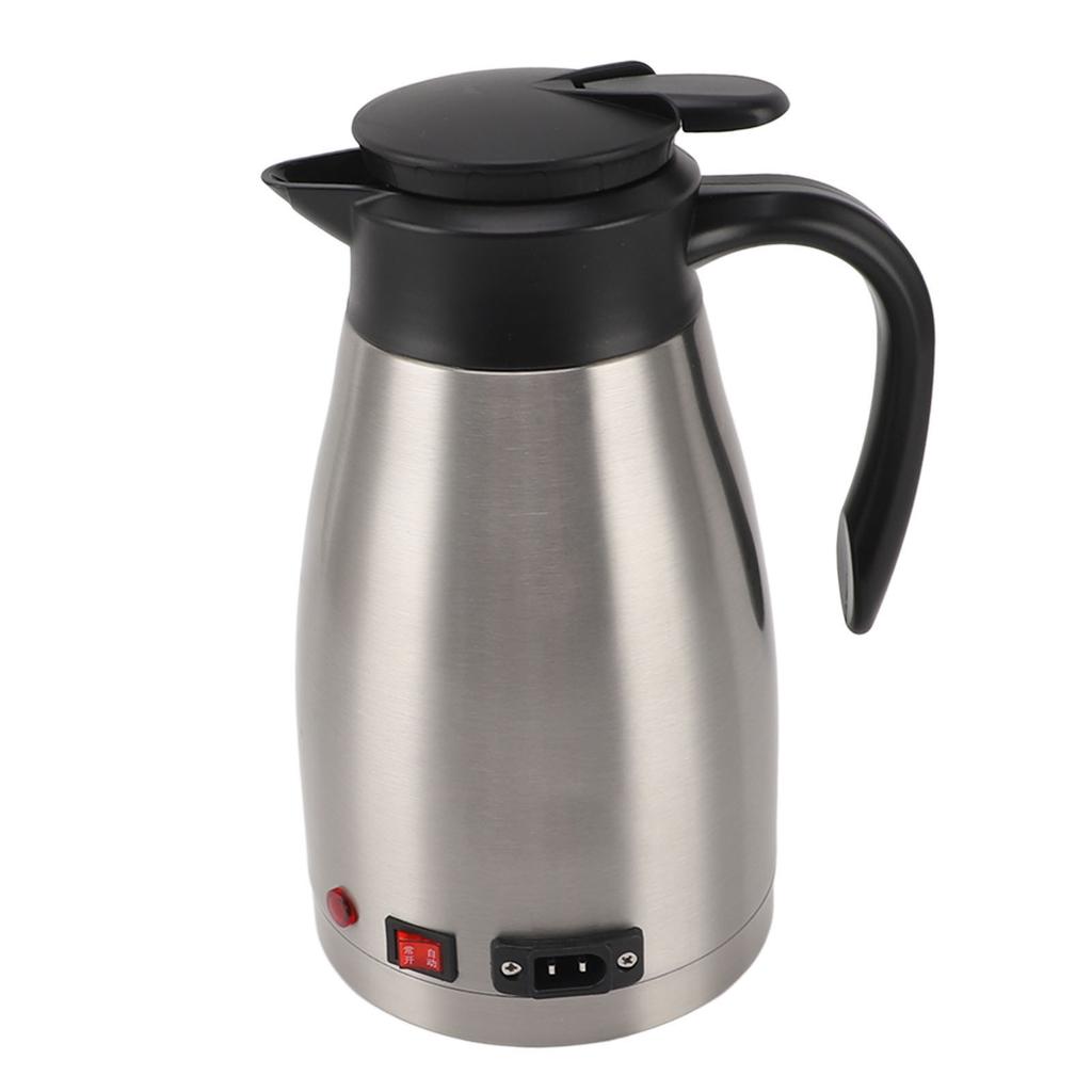 12V Electric Car Kettle Portable Stainless Steel 1300ML Large Capacity Electric Car Water Boiler