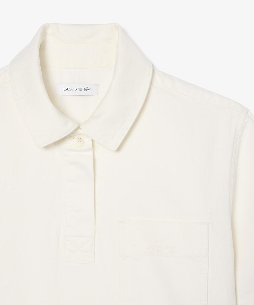 Женская джинсовая рубашка в стиле поло LACOSTE Cf0051-56G 001