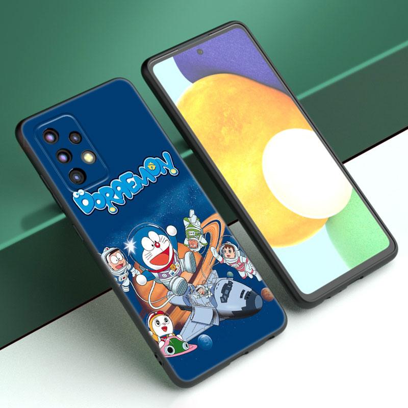 Чехол с рисунком аниме Doraemon для Samsung A13 A22 A24 A32 A23 A25 A34 A35 A52S A53 A54 A55 A73 5G A12 A14 A15 A31 A33 A50 A51 A72