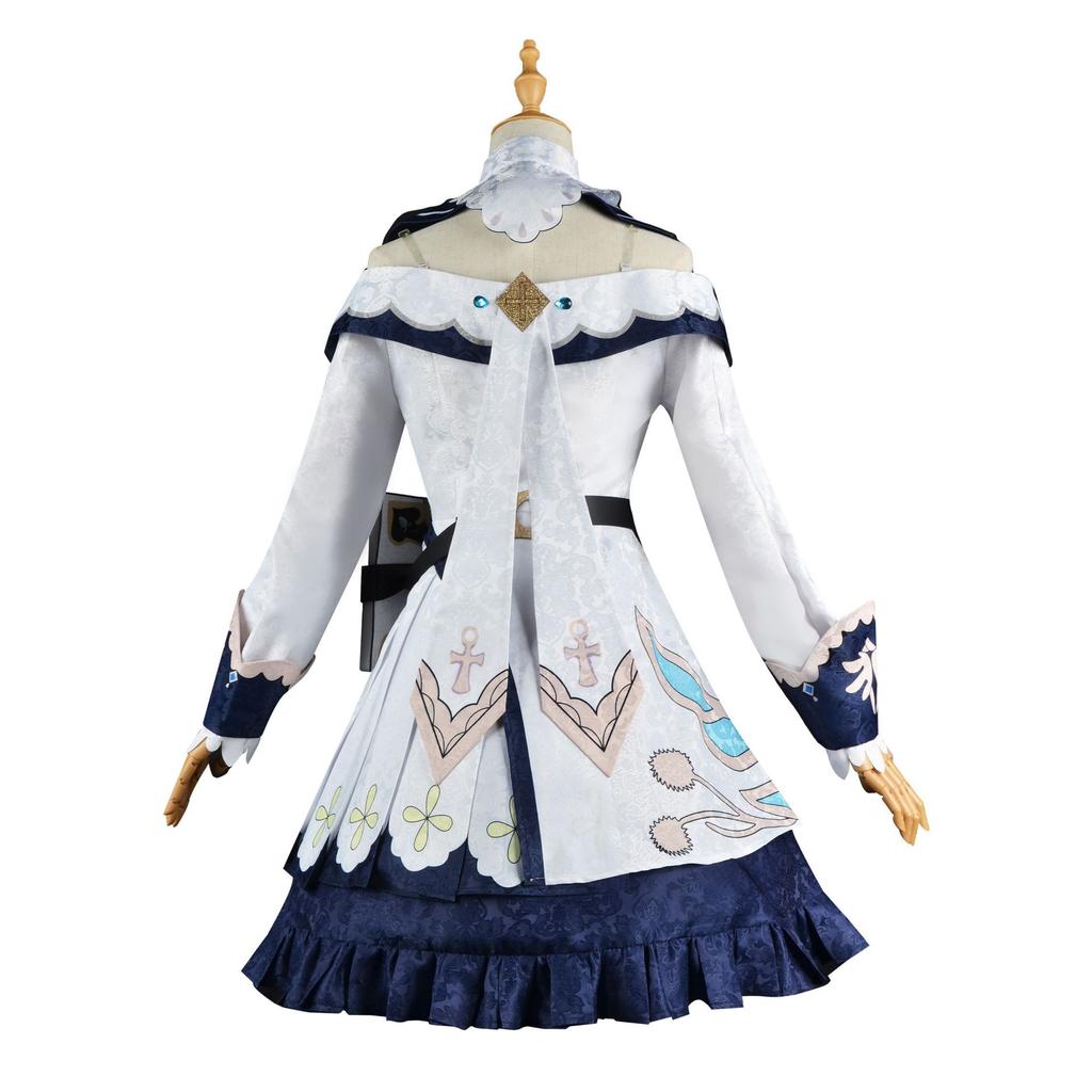 Genshin Impact Barbara Cos Dress Women's Dress Girls' Cute Hand Game Initial Five-star Cosplay Dress