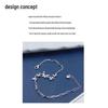 S925 Sterling Silver Butterfly Bracelet for Women - Elegant Inlaid Design, Perfect Birthday Gift for Girlfriend