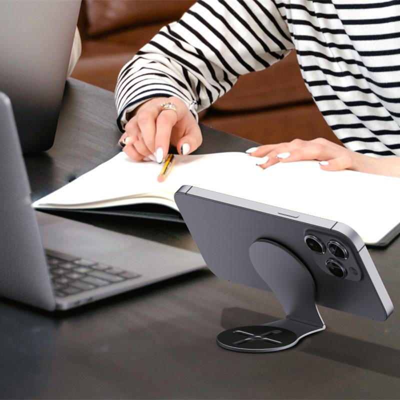 Магнитный боковой держатель для телефона на ноутбук, подставка для MagSafe, автомобильный держатель, регулируемая складная подставка, кронштейн для расширения дисплея