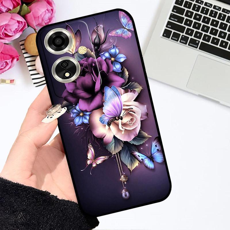 Чехол для OPPO A79 5G Чехол для OPPO A79 Чехол Funda Coque Цветочный Рисунок Мультяшный Силиконовый Мягкий ТПУ Бампер для Телефона Для OPPO A79 5G Чехлы