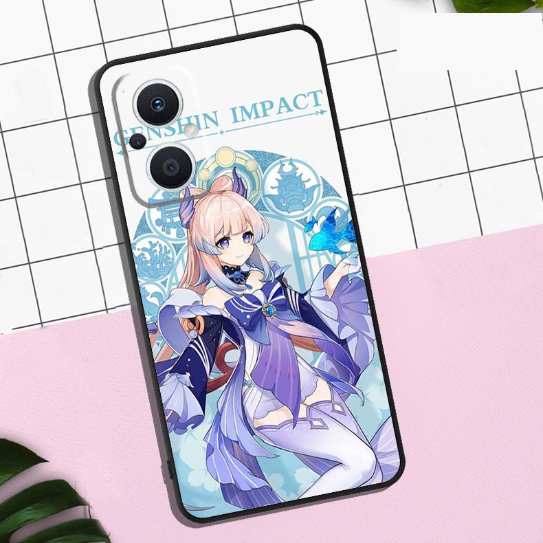 Чехол Sangonomiya Kokomi Genshin Impact Для OPPO Reno 13F 13 12 12F 11 11F 8T 7 8 10 Pro OPPO Find X8 Pro X6 X3 X5 Lite