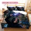 Severus Snape Pattern Bedding Quilt Set  Home Decoration  Gift (1 * duvet cover + 2 * pillowcase  without core)