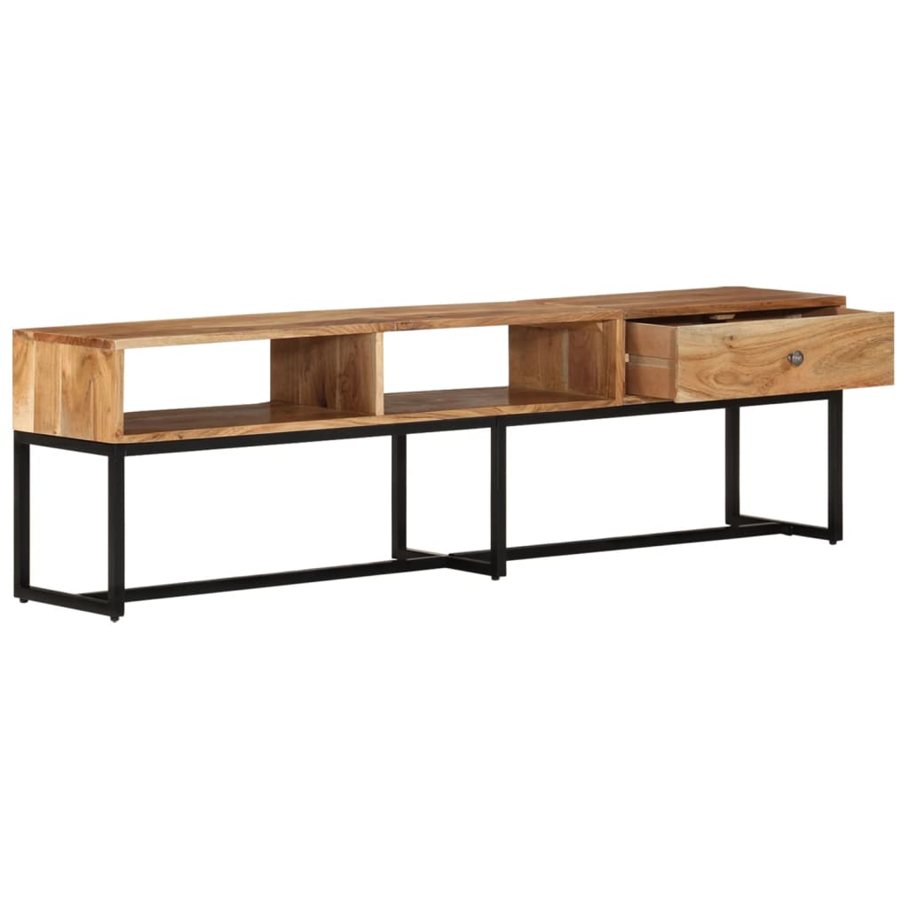 TV Stand 160 x 30 x 45 cm Solid Acacia Wood