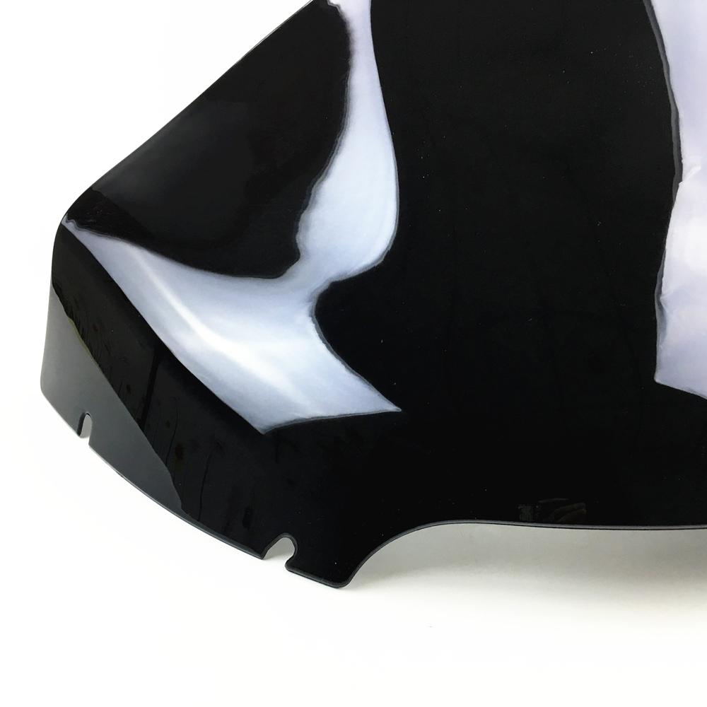 13" SMOKE WAVE WINDSHIELD For HARLEY ROAD GLIDE FLTR FLTRX FLTRU 2015-2017