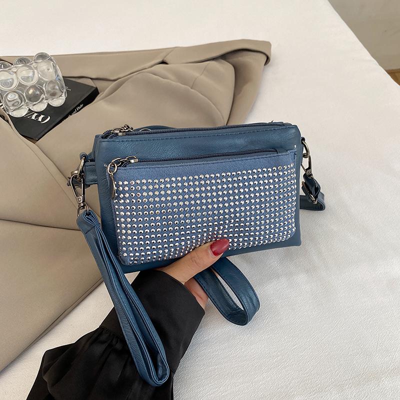 Женская маленькая квадратная сумка с бриллиантами, на плечо, кроссбоди