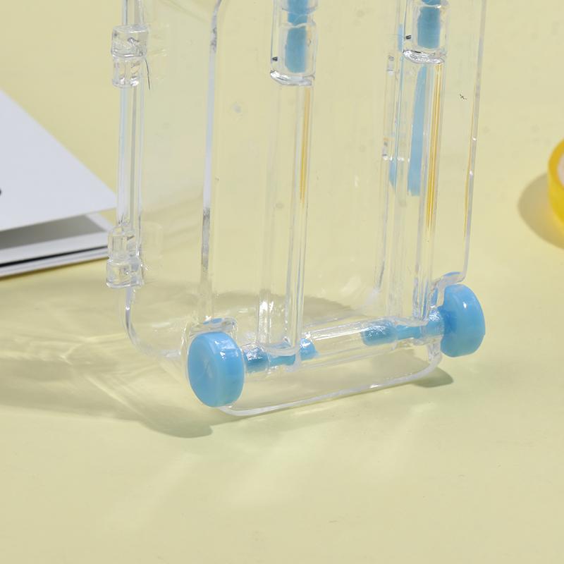 Mini Plastictravel Suitcase Luggage Box Doll Accessories Furniture Kids Toy