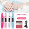 Pedicure Manicure Polishing Remove Gel With 6 Nail Drill Bits USB Charging Nail File Kit
