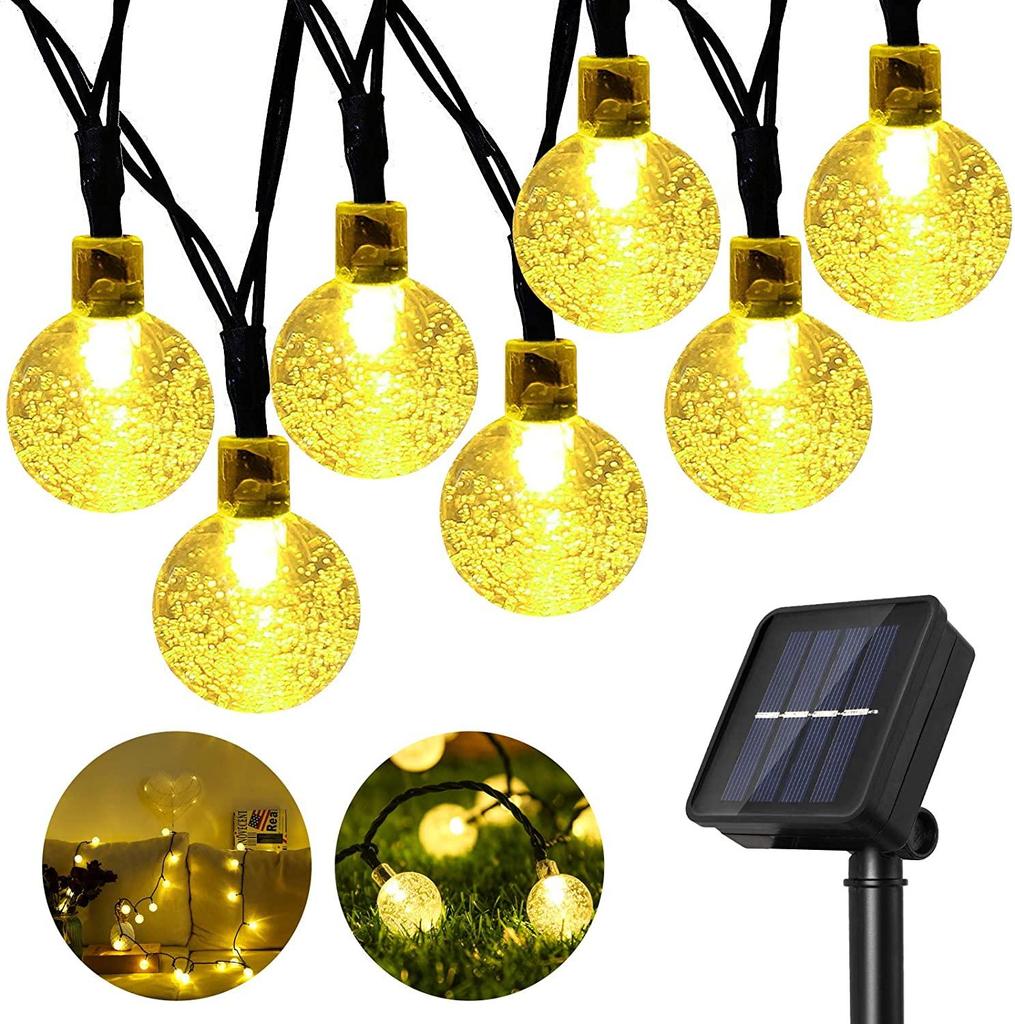 LED Outdoor Street Light Garland Fairy Solar Light String Solar Garden Powered Decoration Lamp For Path Street Lawn Outdoor Fence Lighting