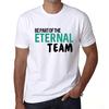 Мужская винтажная футболка Футболка с рисунком Be Part of The Eternal Team White