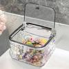 Hair Accessories Clear Organizer Acrylic Storage Box With Lid for Girls Home Desktop Jewelry Bathroom